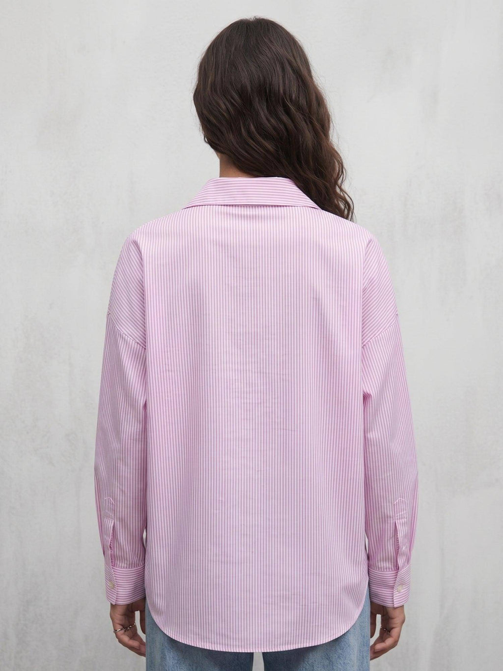 Pink Stripes Cotton Shirt | S67 - view 6