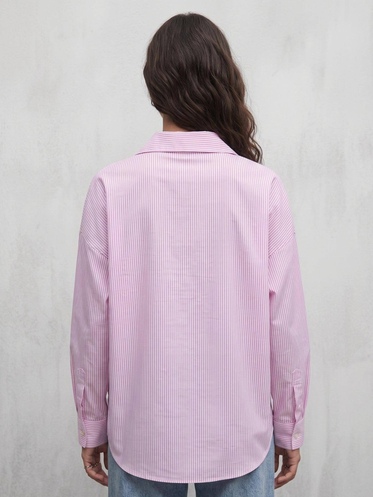 Pink Stripes Cotton Shirt | S67 - view 6