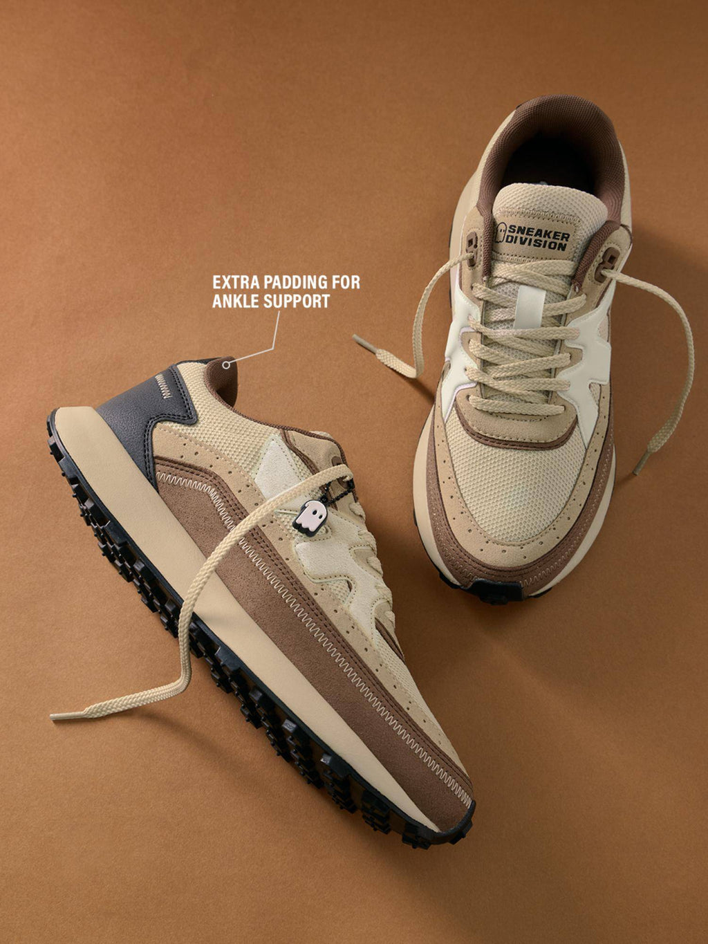 Milano: Walnut Women Beige Sneakers | SN09 - view 5