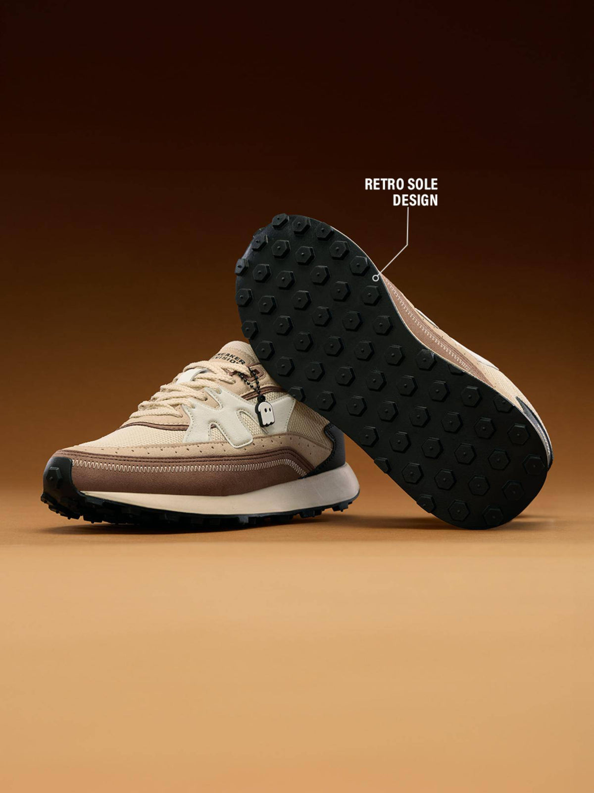 Milano: Walnut Women Beige Sneakers | SN09 - view 7