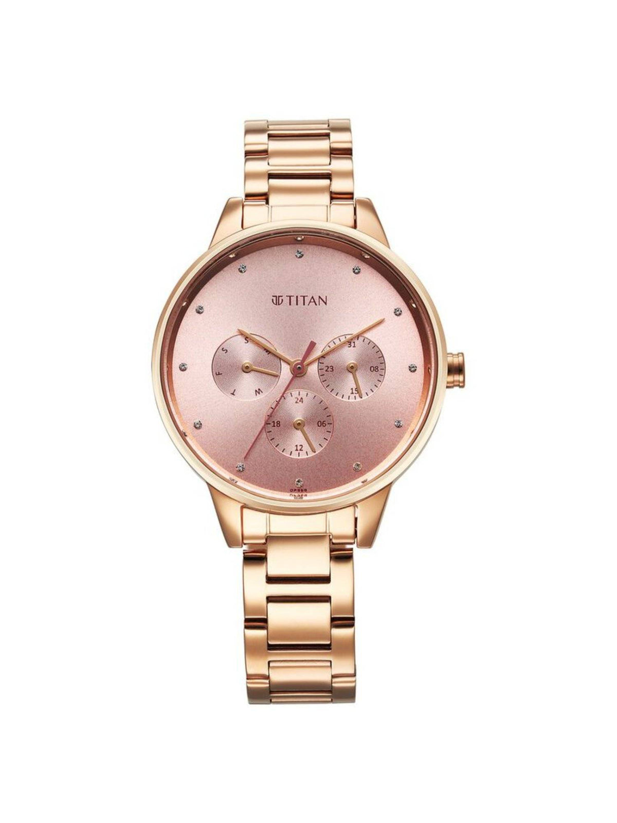 Women Razzle Dazzle Pink Dial Stainless Steel Watch - 2648WM08 | W92 - view 1