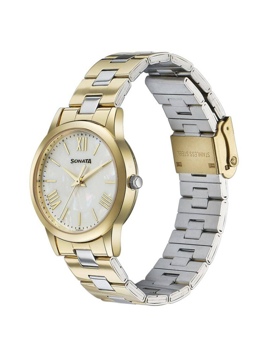 Women Glam Gold White Dial Stainless Steel Watch - 87061BM01W | W92 - view 3