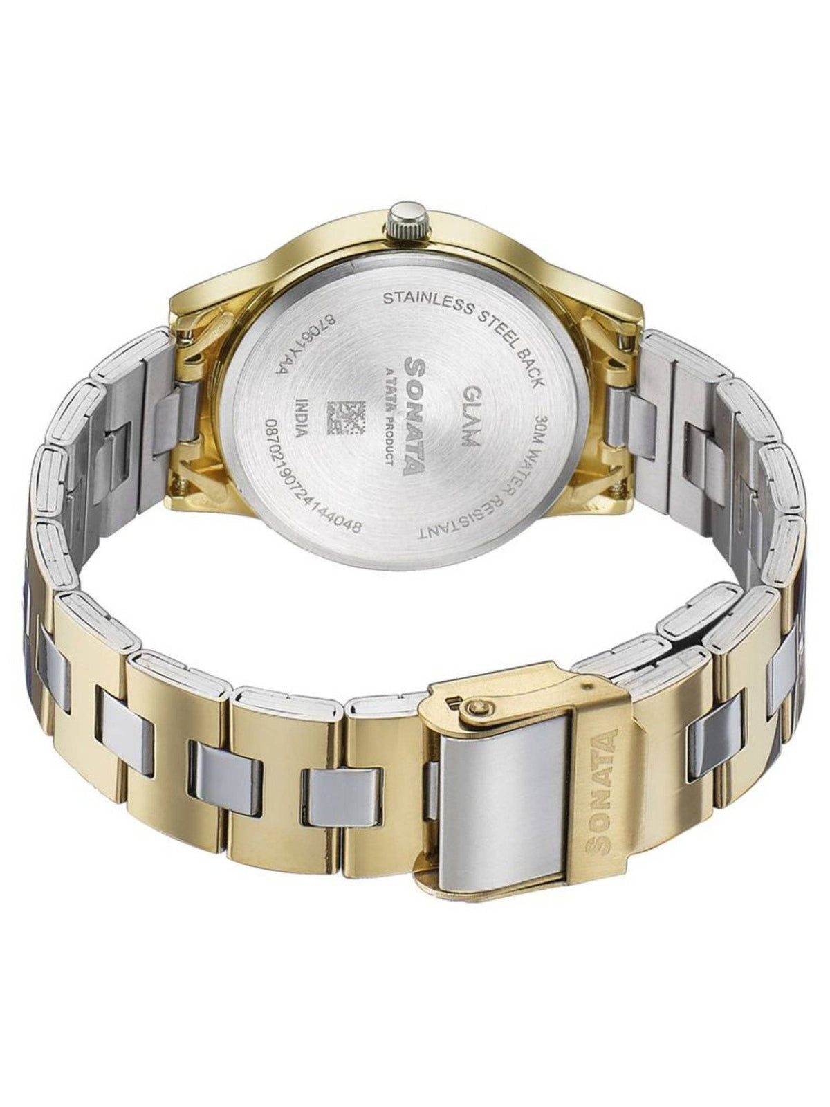 Women Glam Gold White Dial Stainless Steel Watch - 87061BM01W | W92 - view 5