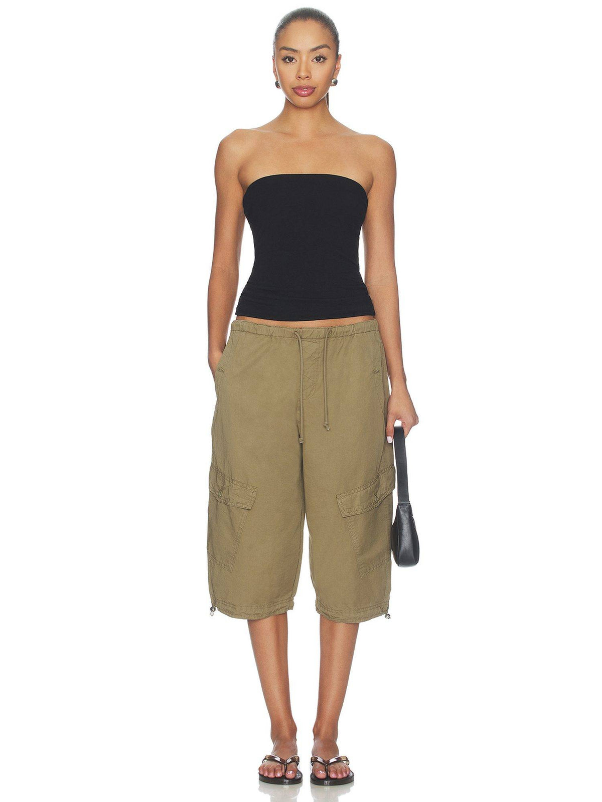 Knit Women's Sleeveless Strapless/Tube Tube Top Black | TT90 - view 5