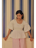 White Farfalla Top | pt51 - view 1