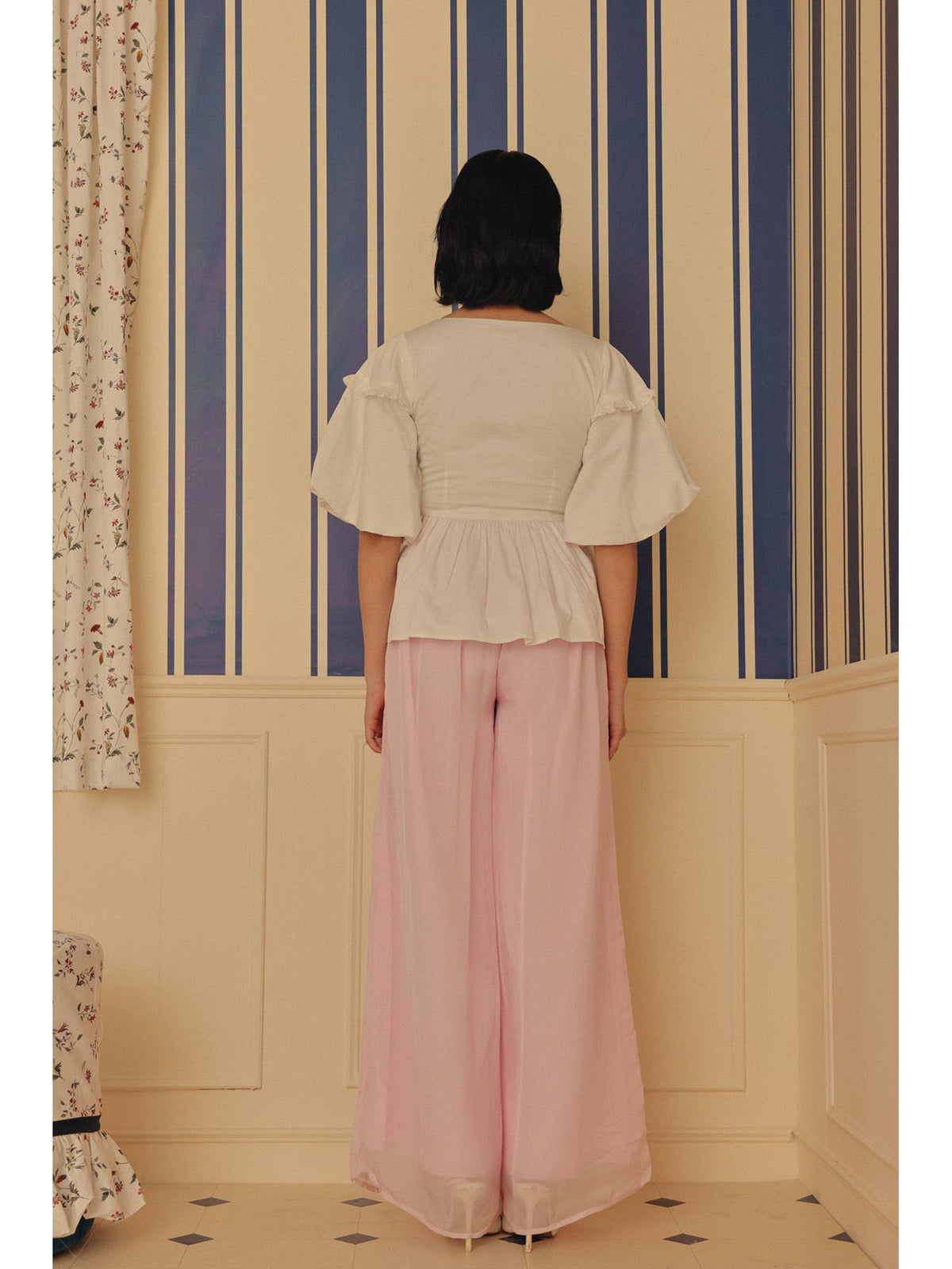 White Farfalla Top | pt51 - view 2