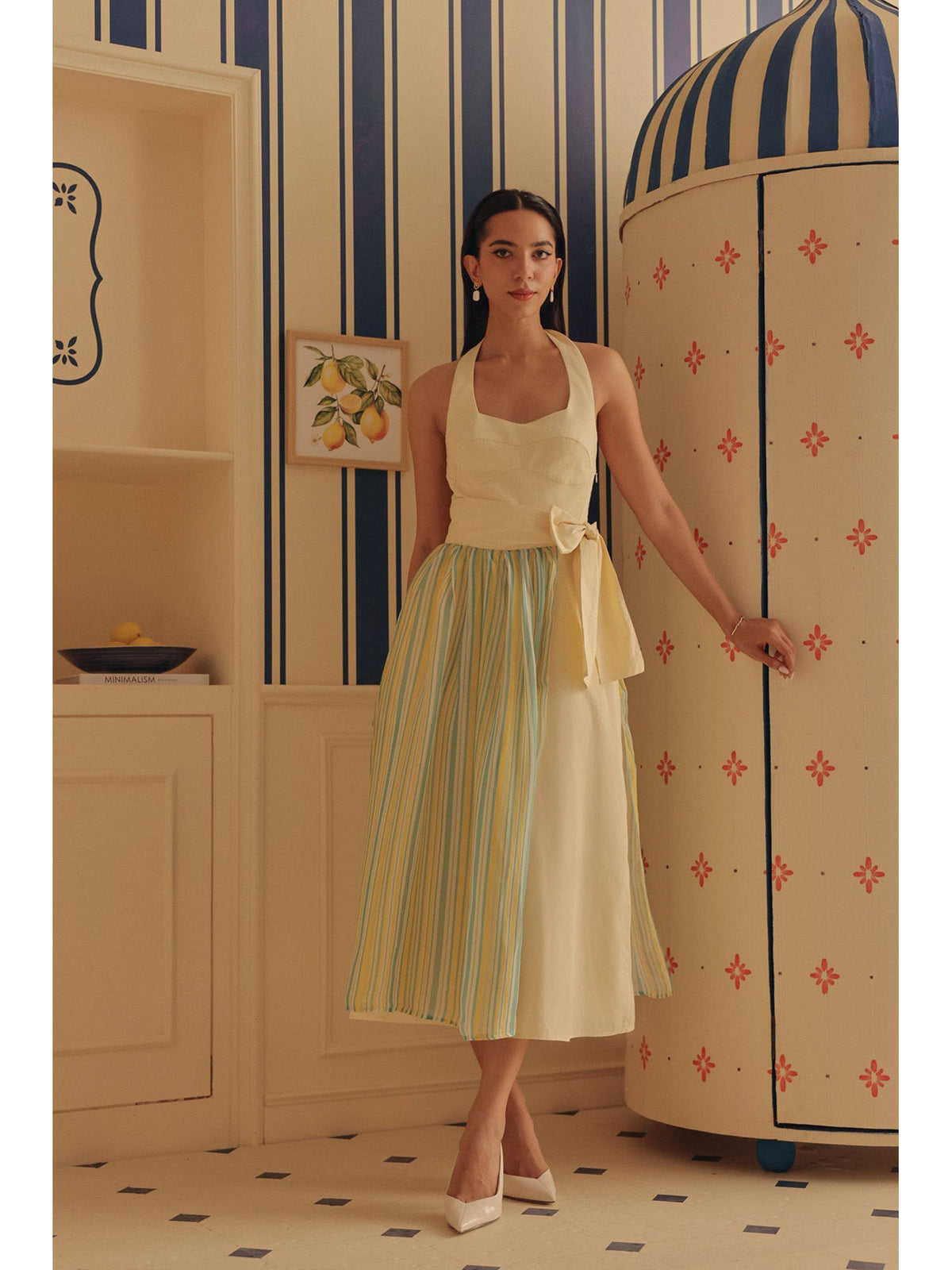 Yellow Gelato Dress with Detachable Overskirt | D56 - view 1