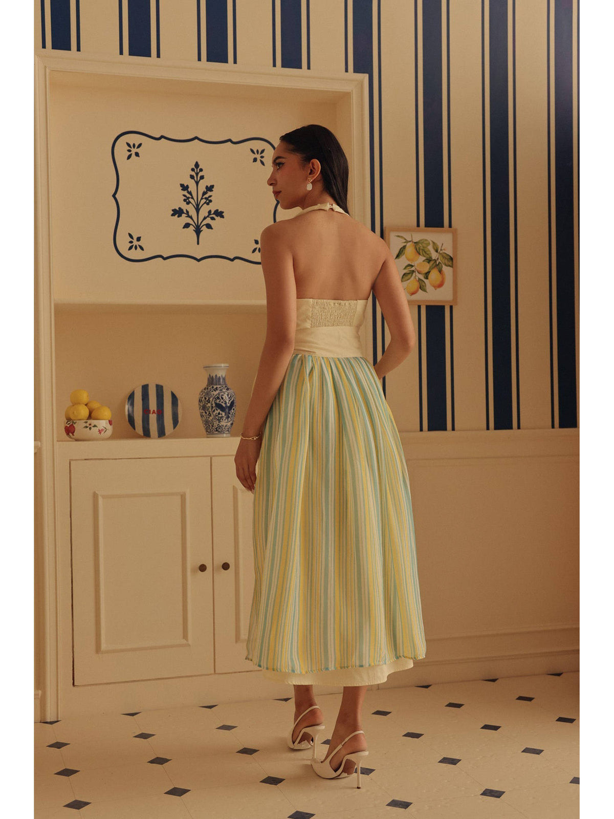 Yellow Gelato Dress with Detachable Overskirt | D56 - view 2