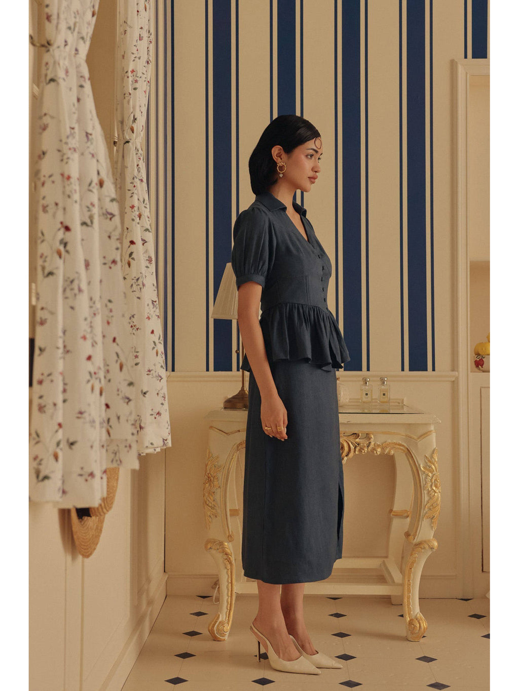 Blue Marinella Top | pt51 - view 3
