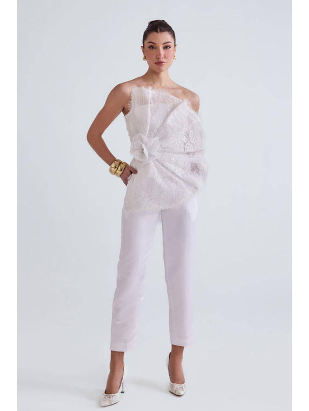 Vera Lace Structured Top | TT90 - view 2