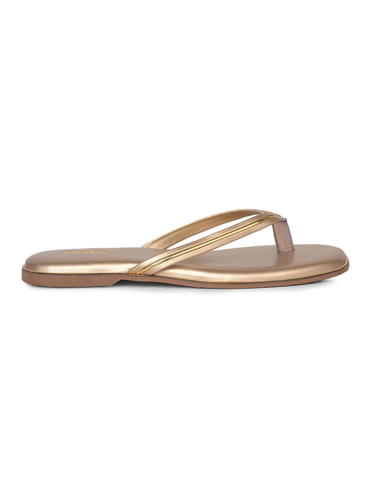 Gold Womens Flats | F61 - view 2
