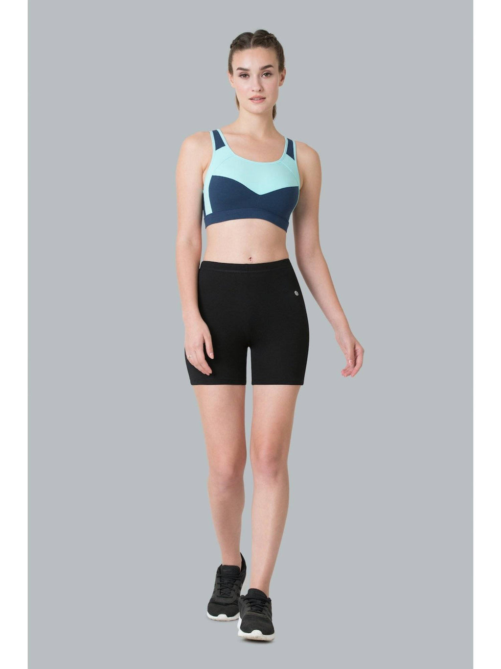 Van Heusen Proactive Women Anti Bacterial & Wireless Racerback Sports Bra - Space Grey | sb09 - view 5
