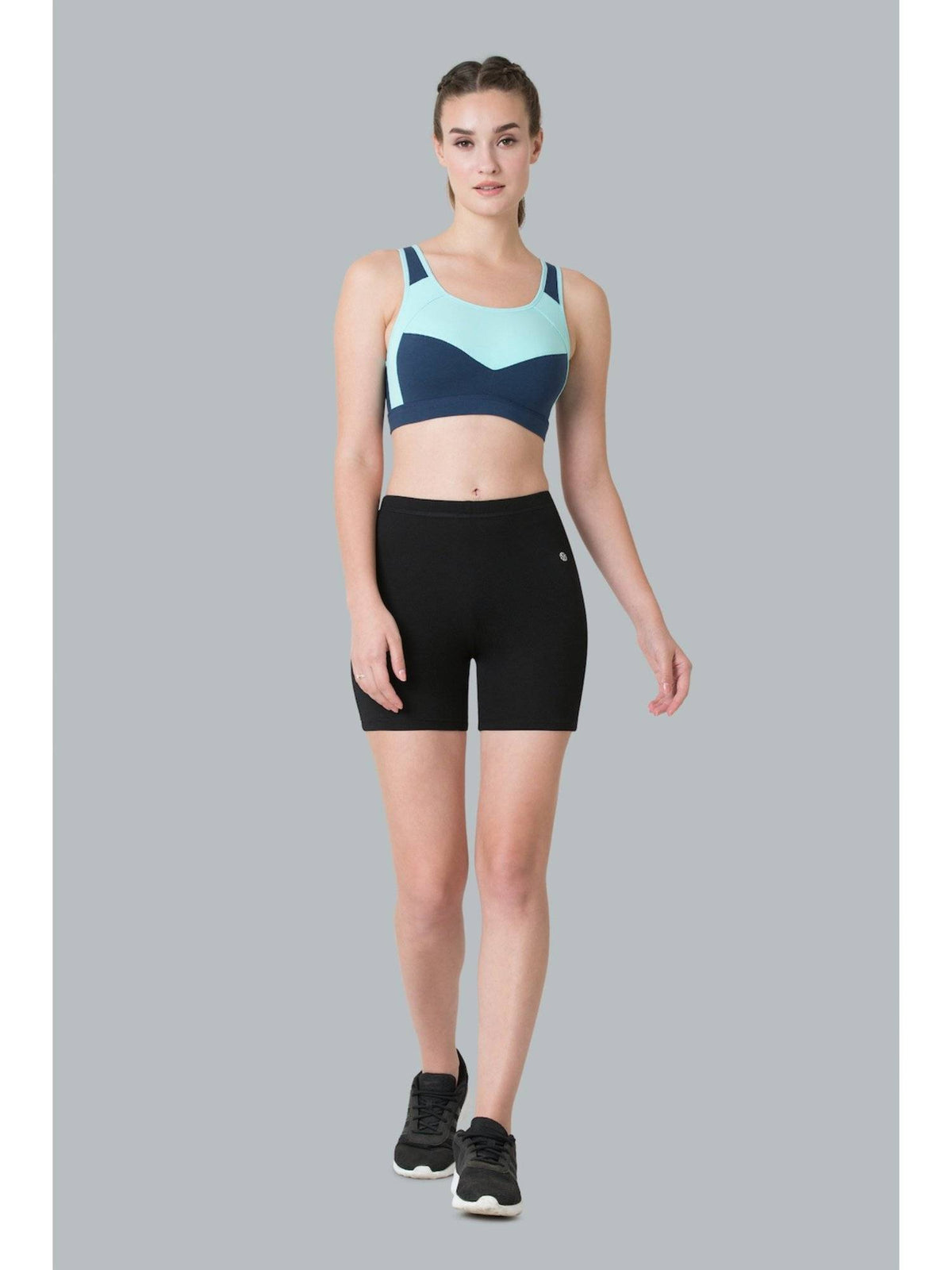 Van Heusen Proactive Women Anti Bacterial & Wireless Racerback Sports Bra - Space Grey | sb09 - view 5