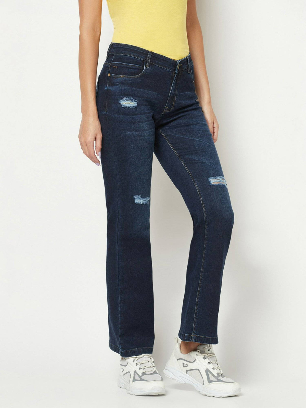 Women Distressed Boot-Cut Jeans | BT10 - view 4