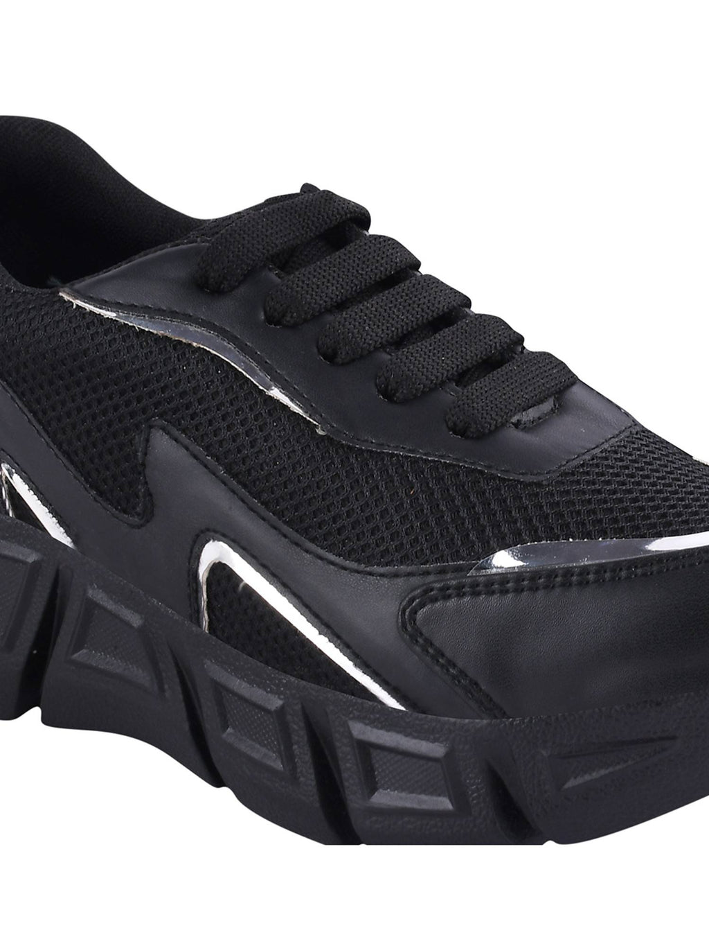Women Black Running Non-Marking Shoes | SH9 - view 6