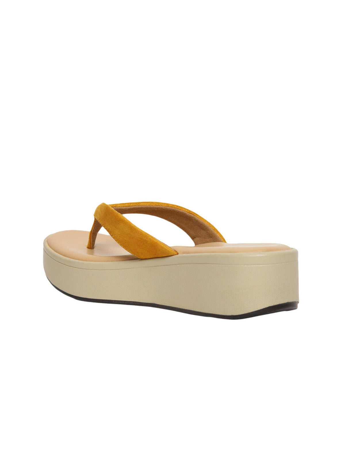 Catherine Yellow Flatform Heels | SD89 - view 3
