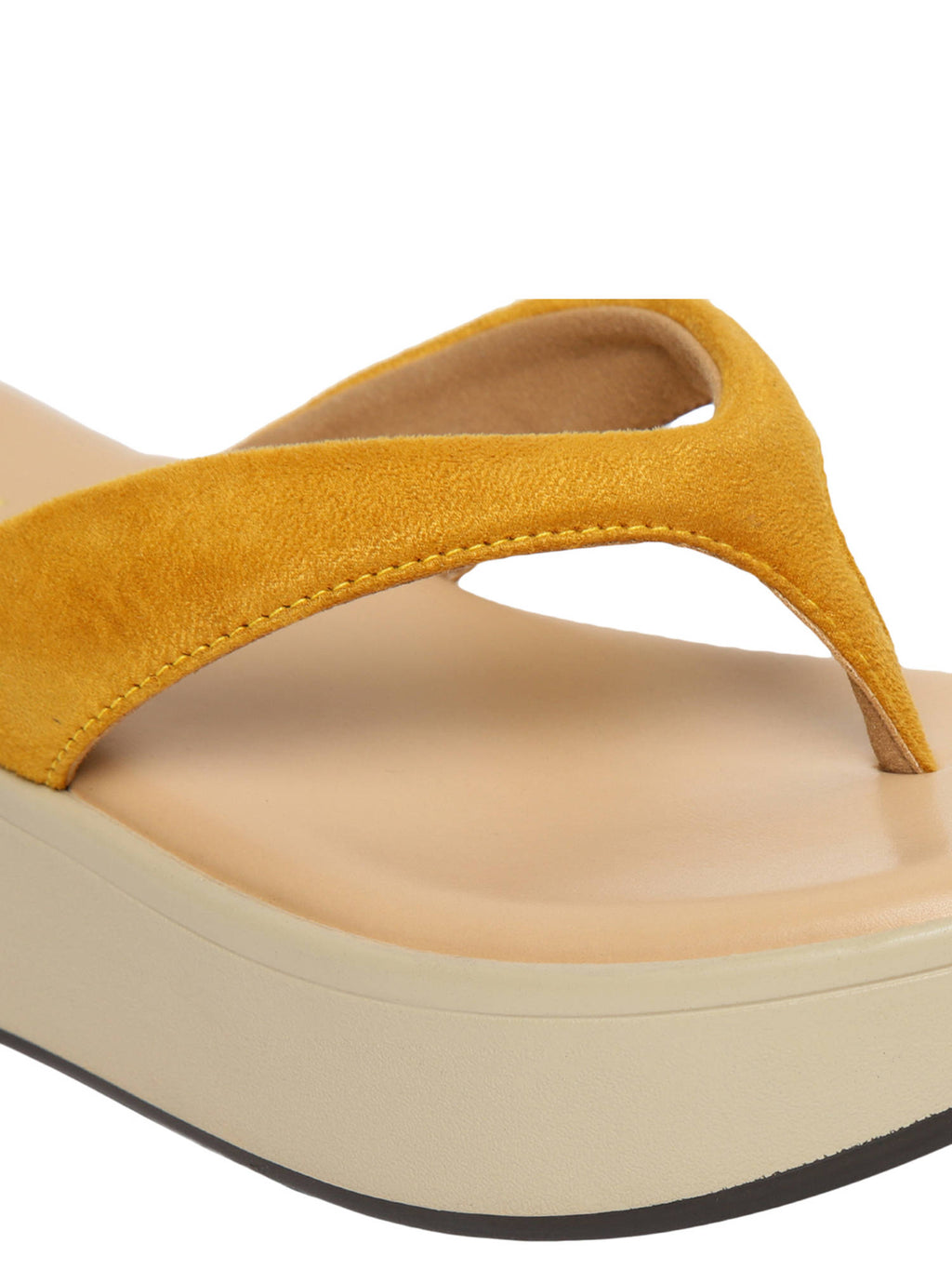 Catherine Yellow Flatform Heels | SD89 - view 4