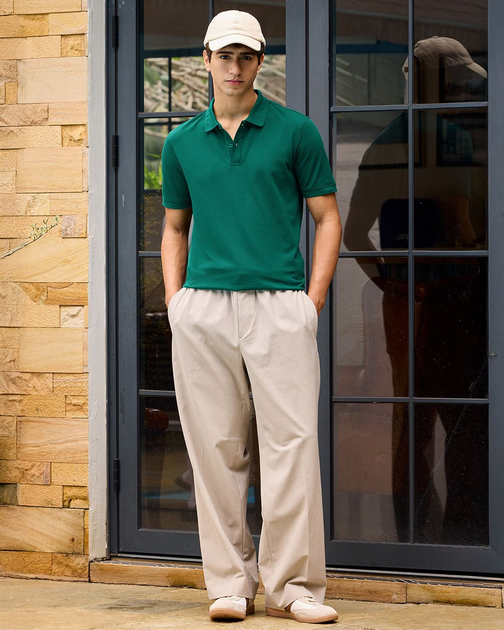 Men's Green Polo T-shirt