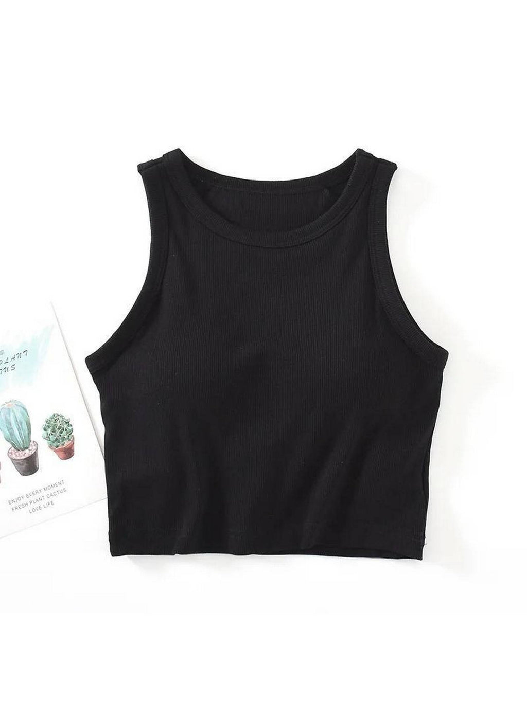 Nicole Inbuilt Bra In Yellow Tank Top | TT98 - view 6
