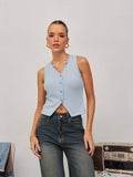 Green Rib Vest Top | TT98 - view 6