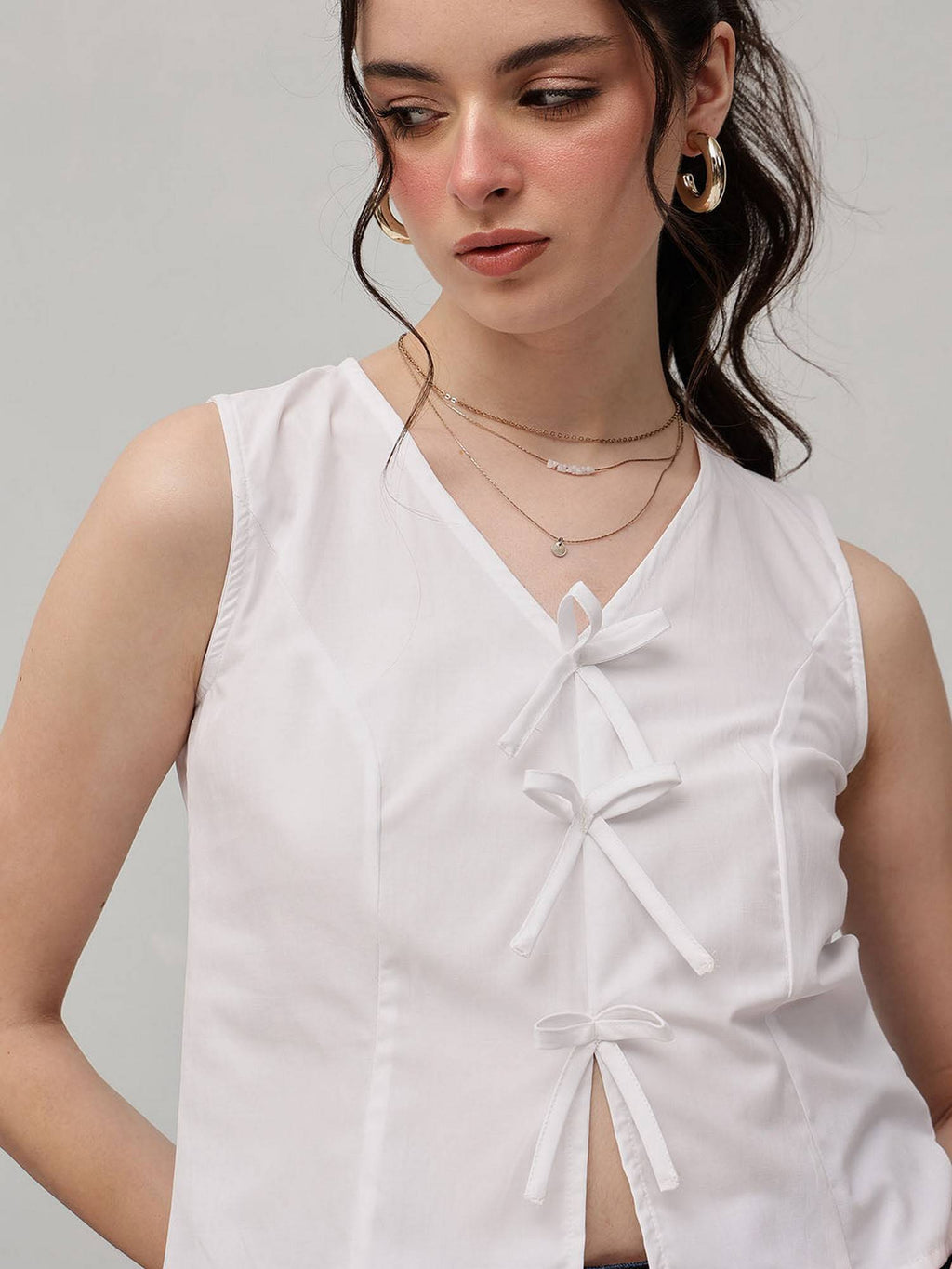 Yellow Bow Crop Top | CT61 - view 15