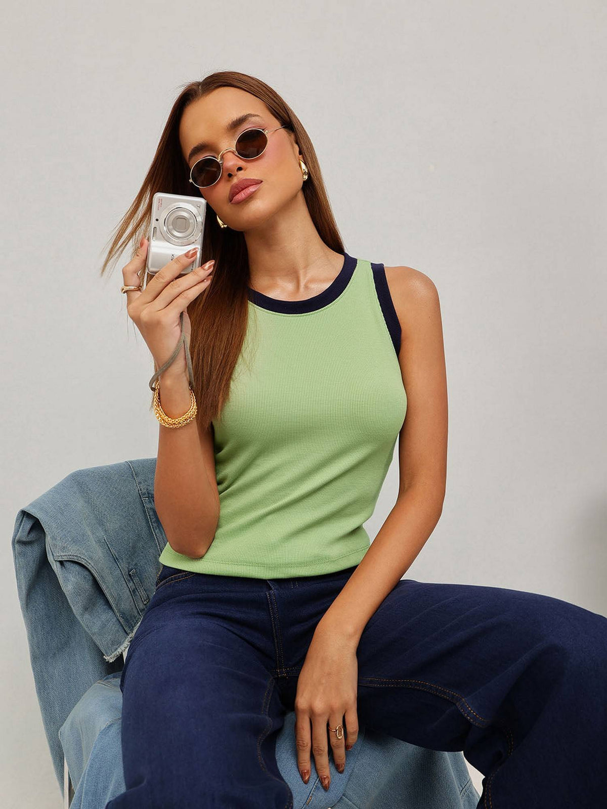 Green Tank Top | TT98 - view 3