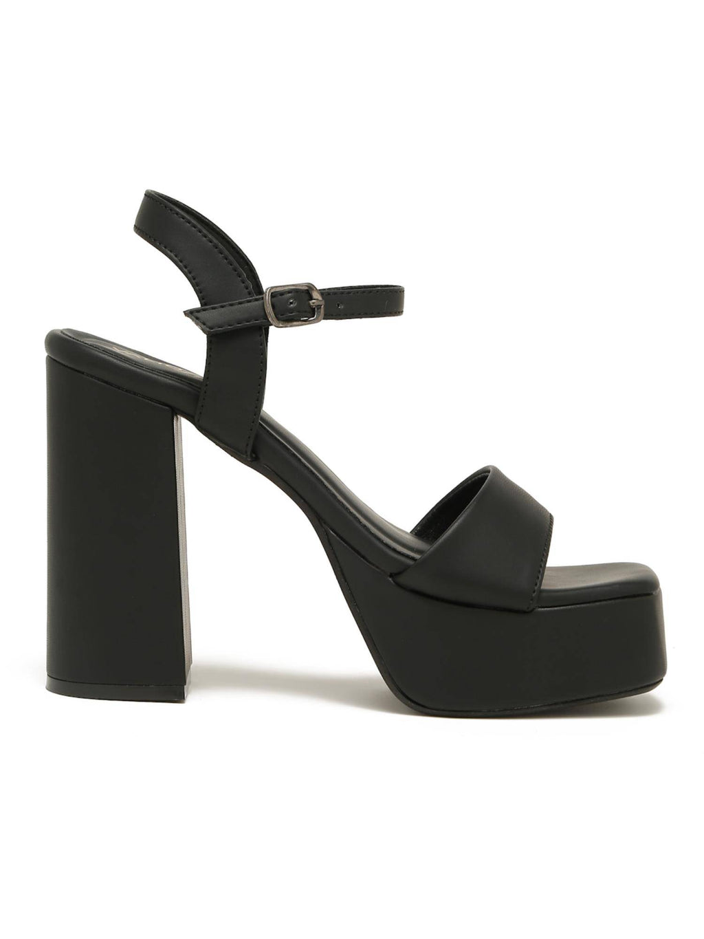 Black Color Casual Sandal Heels | H78 - view 4