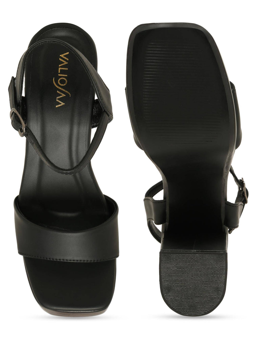 Black Color Casual Sandal Heels | H78 - view 5
