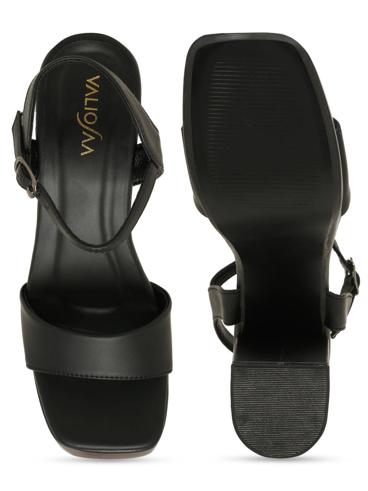 Black Color Casual Sandal Heels | H78 - view 5