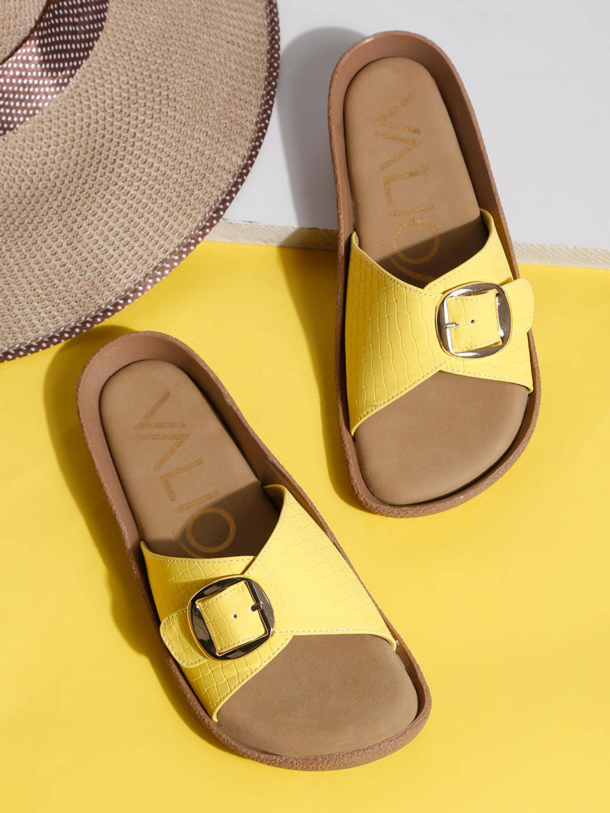 Yellow Color Casual Sandals | SD89 - view 1