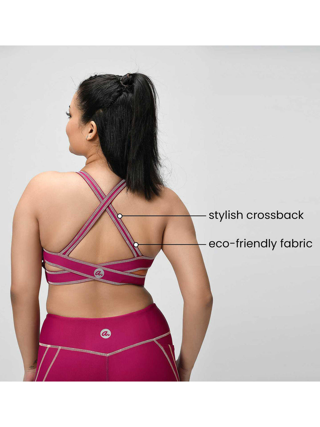 Bunny Hop Sports Bra Cotton Pink | sb09 - view 17