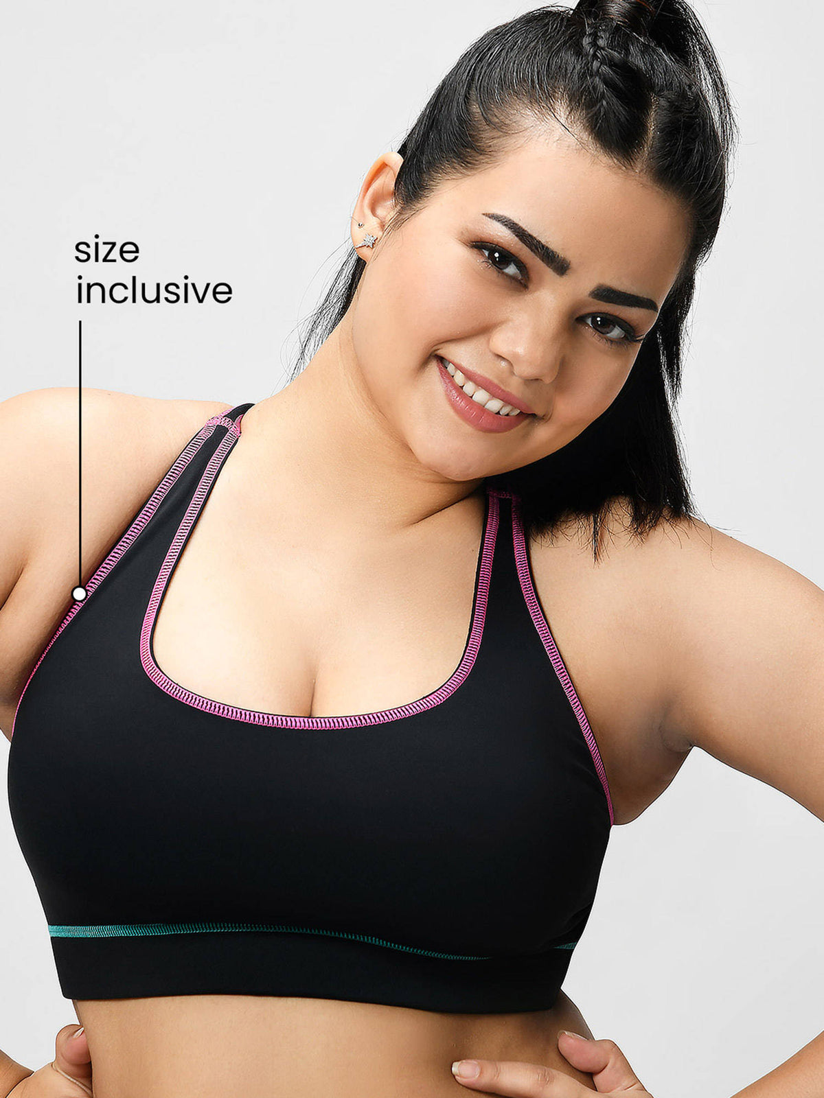 Bunny Hop Sports Bra Phoenix Black | sb09 - view 5