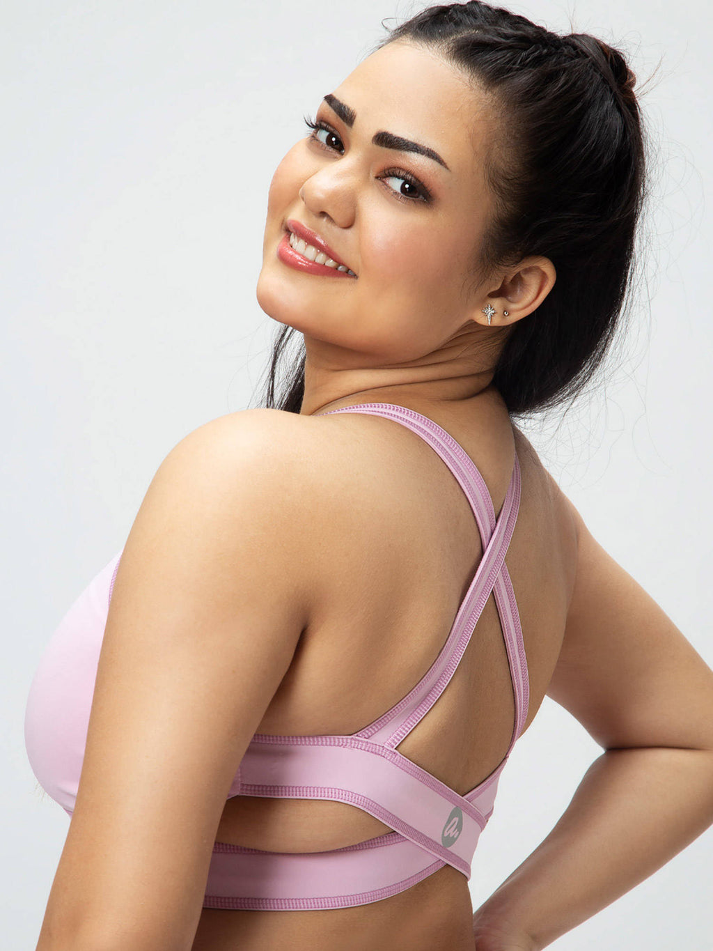 Bunny Hop Sports Bra Cotton Pink | sb09 - view 4