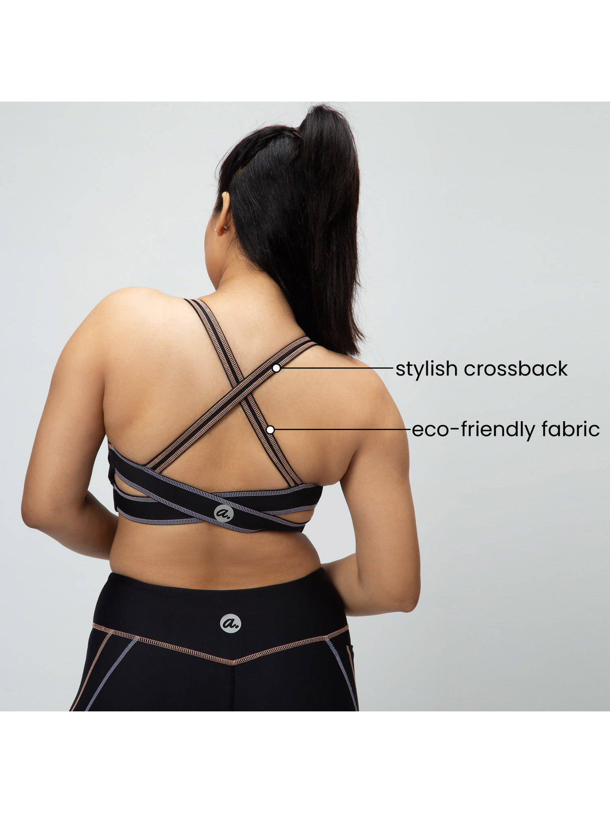 Bunny Hop Sports Bra Twilight Black | sb09 - view 2