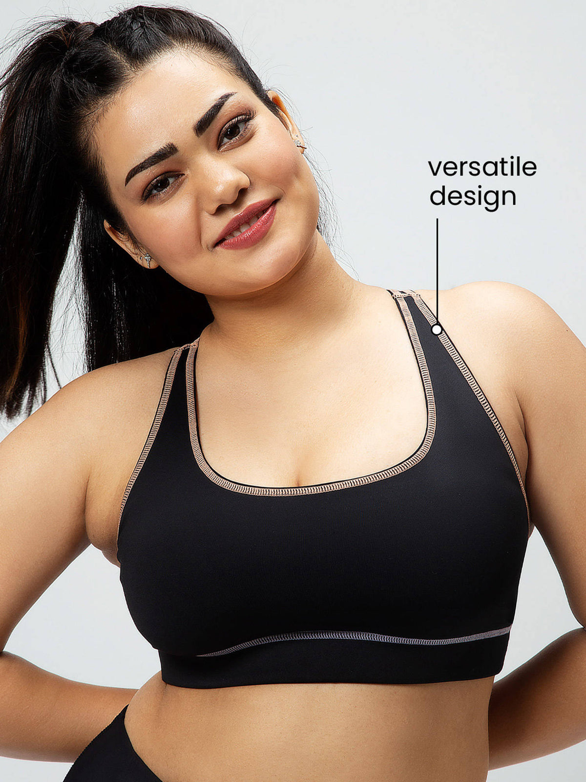 Bunny Hop Sports Bra Twilight Black | sb09 - view 5