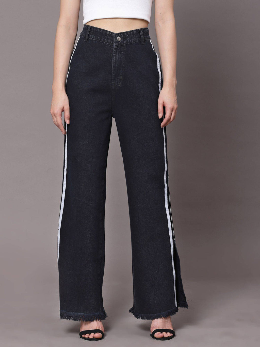 Black Bootcut High Rise Jeans | BT10 - view 1