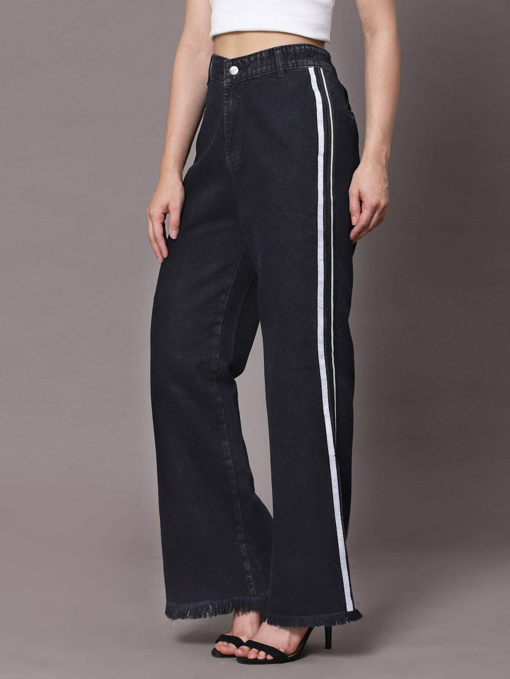 Black Bootcut High Rise Jeans | BT10 - view 5