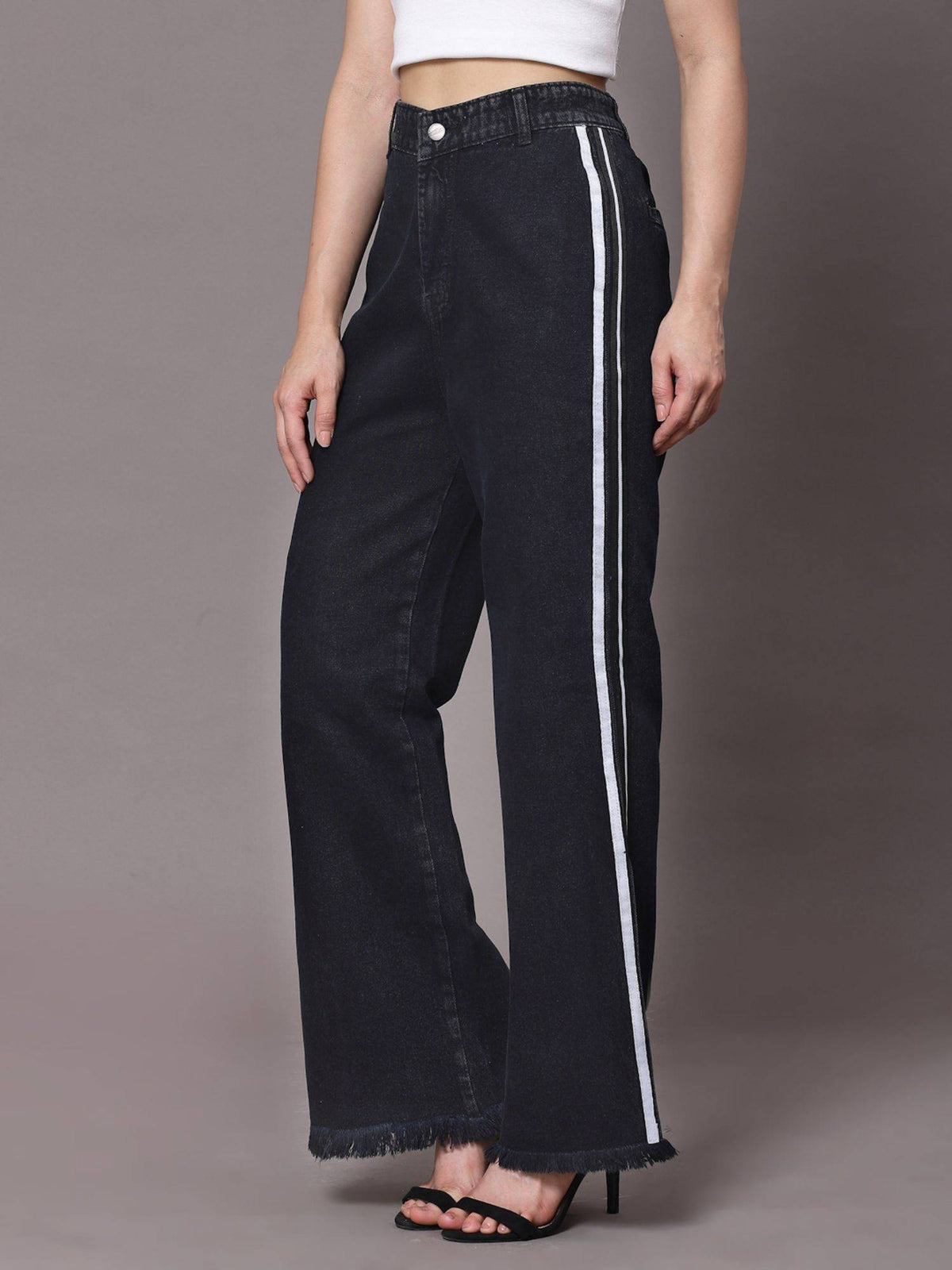 Black Bootcut High Rise Jeans | BT10 - view 5