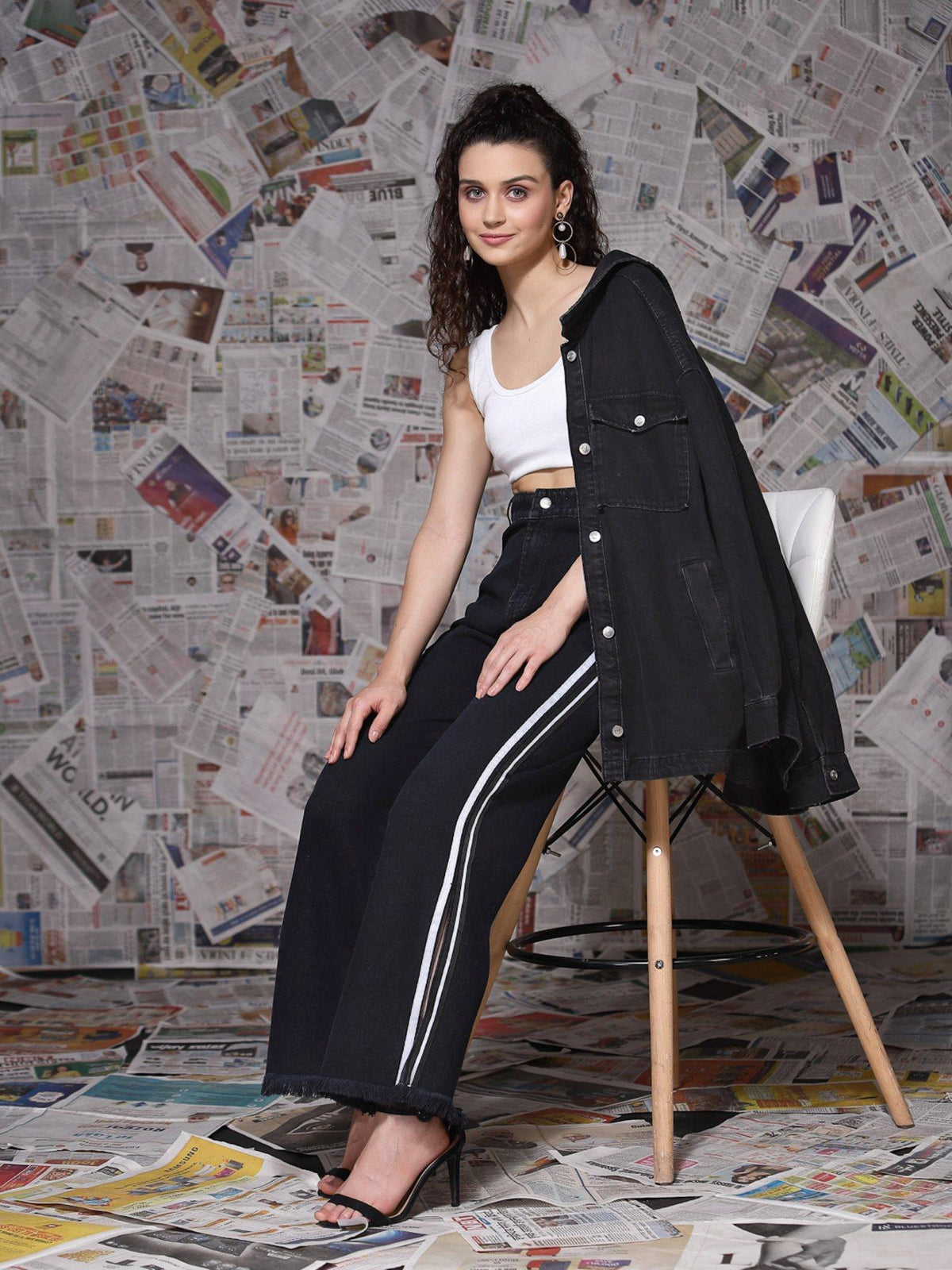 Black Bootcut High Rise Jeans | BT10 - view 6