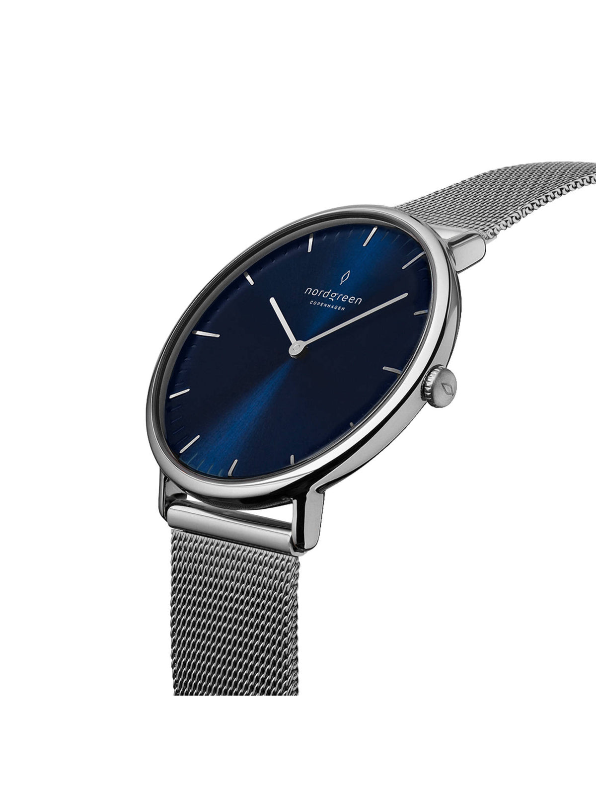 Women Blue Nativer Combination Silver Mesh Watch (NR32SIMESINA) | W92 - view 2