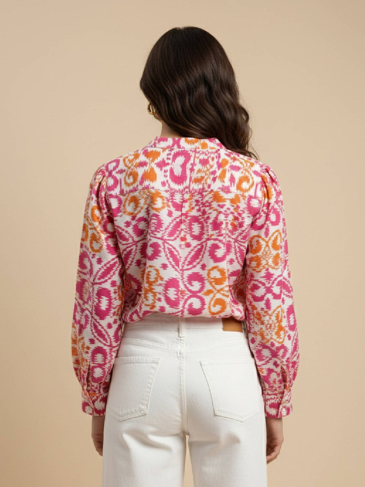 Women Multi-Color Ikat Printed Rayon Casual Shirt | S67 - view 2