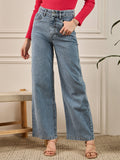 Light Blue Wash Straight Fit Jeans | ST23 - view 1