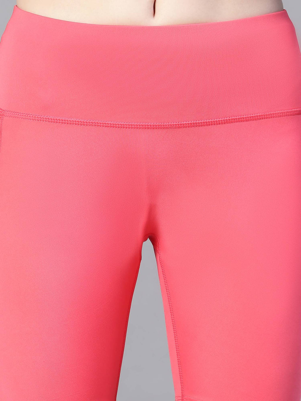 Women Pink Mid Waist Fitness Shorts - view 5