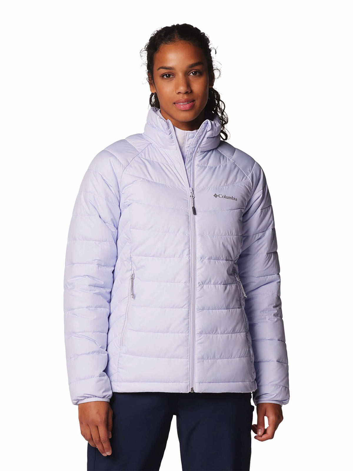 Women Purple Omni-Heat Reflective Powder Lite Down Jacket upto -10°c | JK12 - view 1