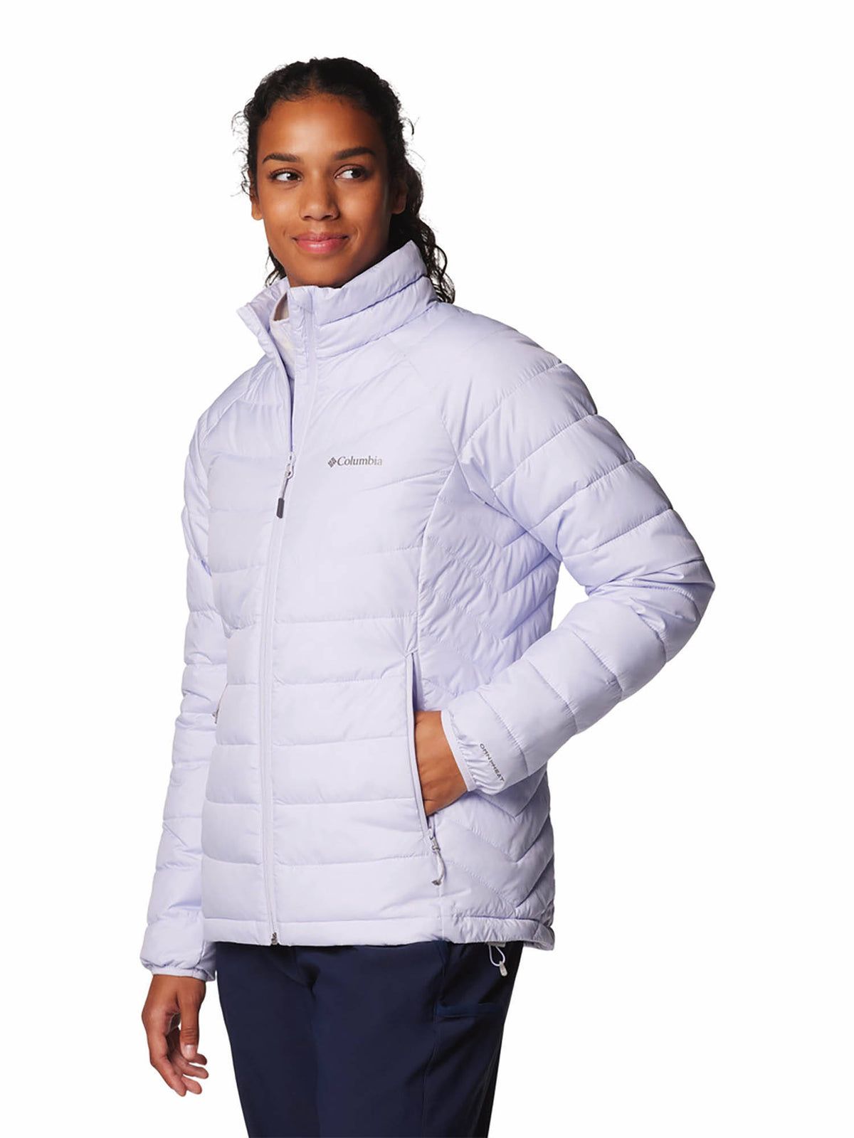 Women Purple Omni-Heat Reflective Powder Lite Down Jacket upto -10°c | JK12 - view 3