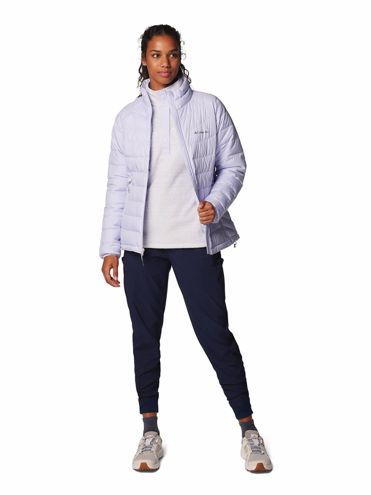 Women Purple Omni-Heat Reflective Powder Lite Down Jacket upto -10°c | JK12 - view 4