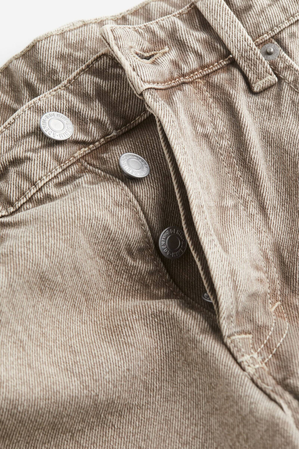 Women Beige Baggy Wide Low Jeans | BG78 - view 2