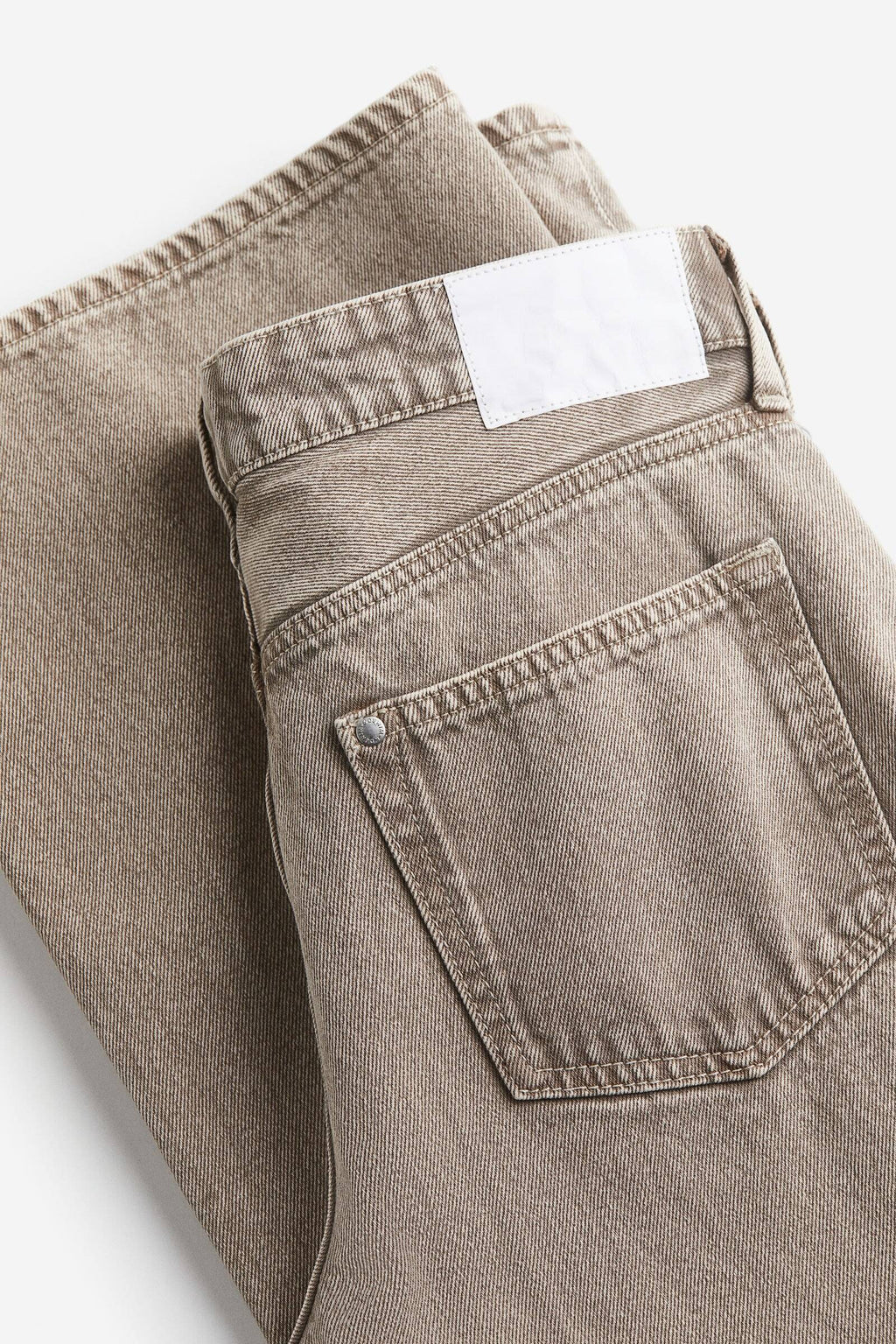 Women Beige Baggy Wide Low Jeans | BG78 - view 3
