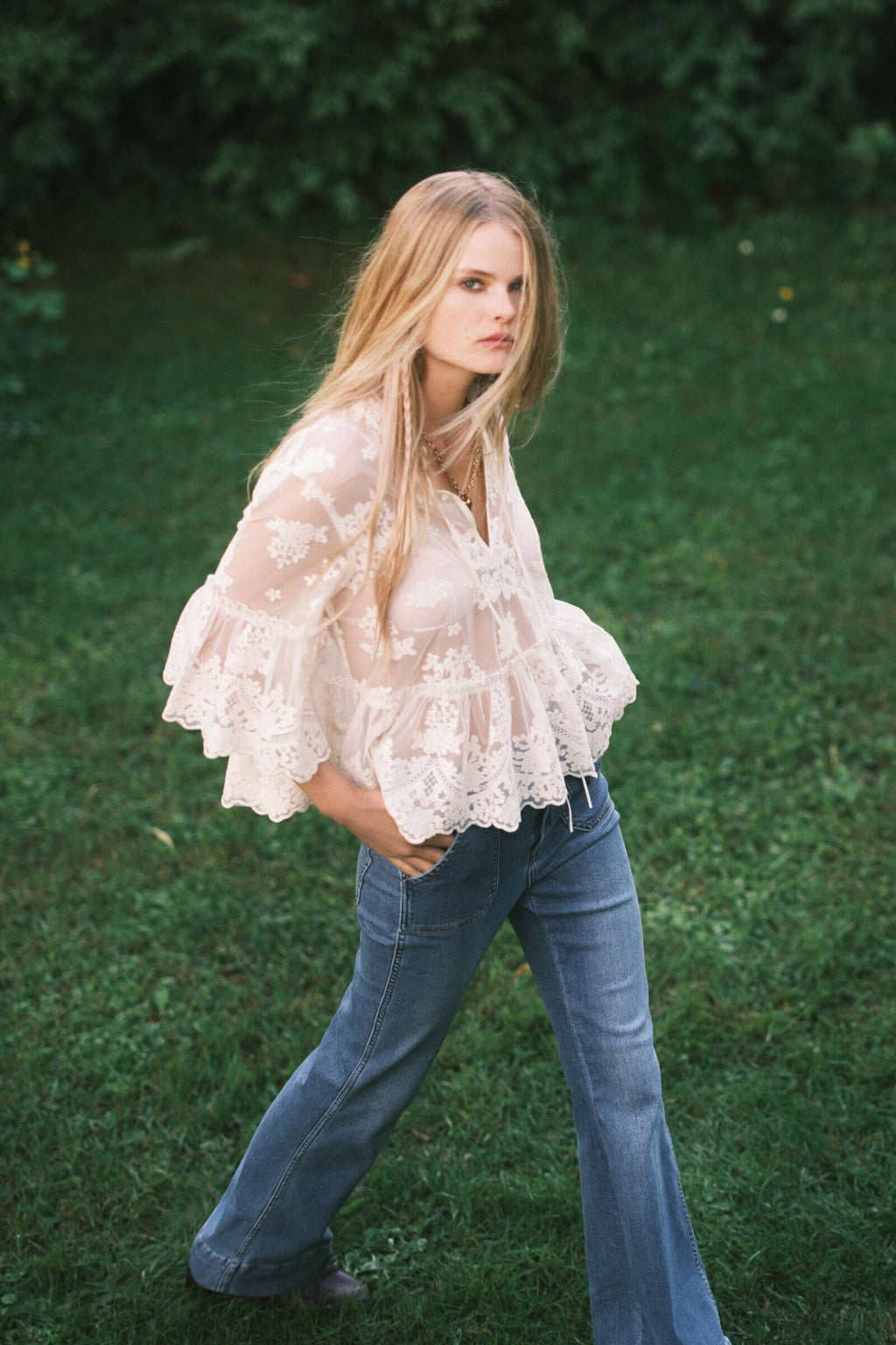 Women Blue Fla High Jeans | BT10 - view 1