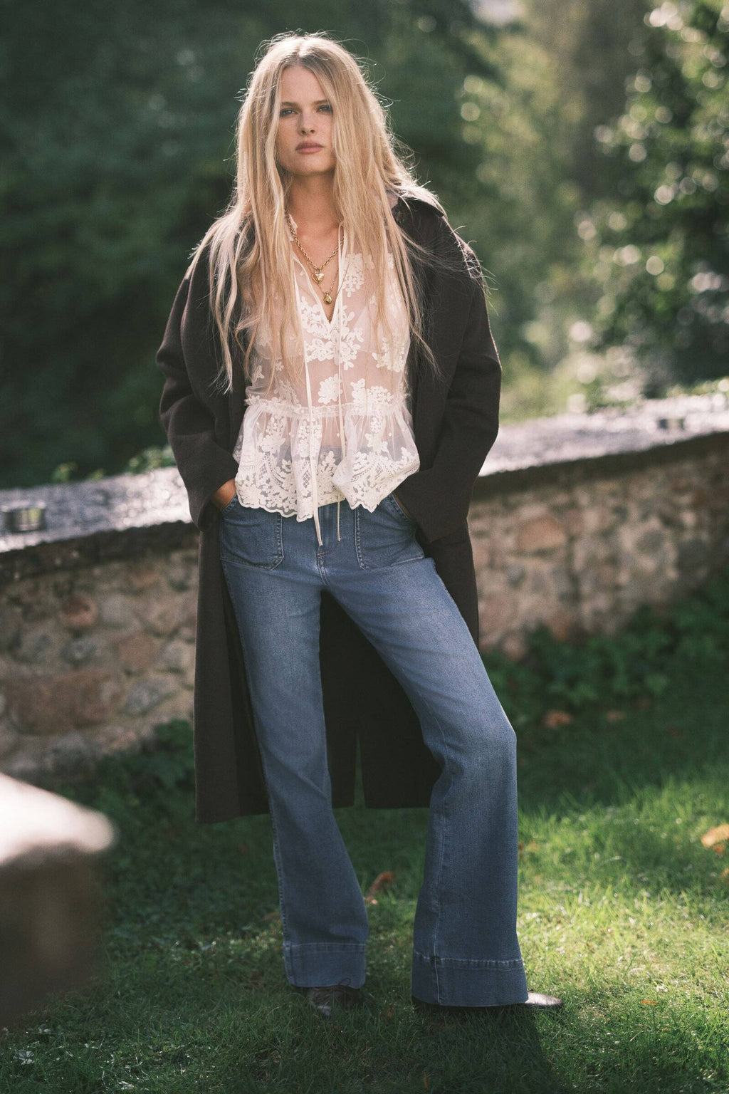 Women Blue Fla High Jeans | BT10 - view 2